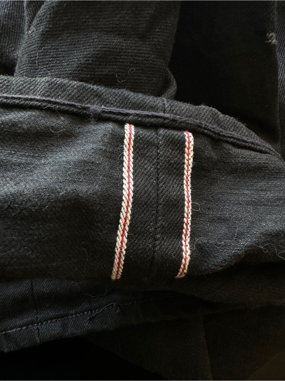 Naked & Famous Solid Black Selvedge Denim Jeans Weird Guy - Picture 6 of 8